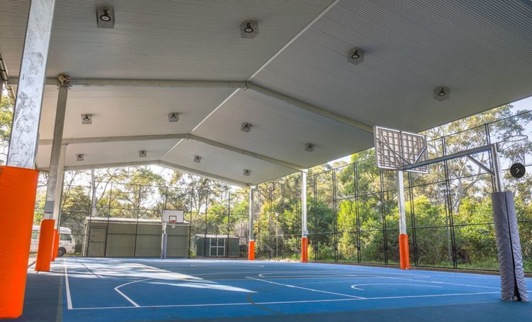 Covered outdoor learning area