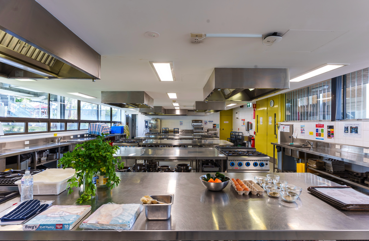Industrial kitchen classroom